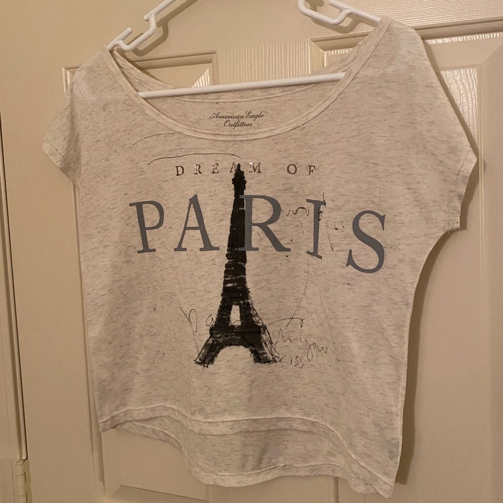 AE Cropped Paris Tee